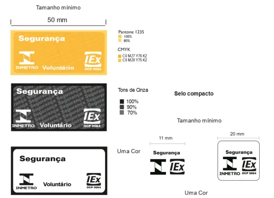 Selos de Identificação da Conformidade para o Produto de Segurança Compulsório